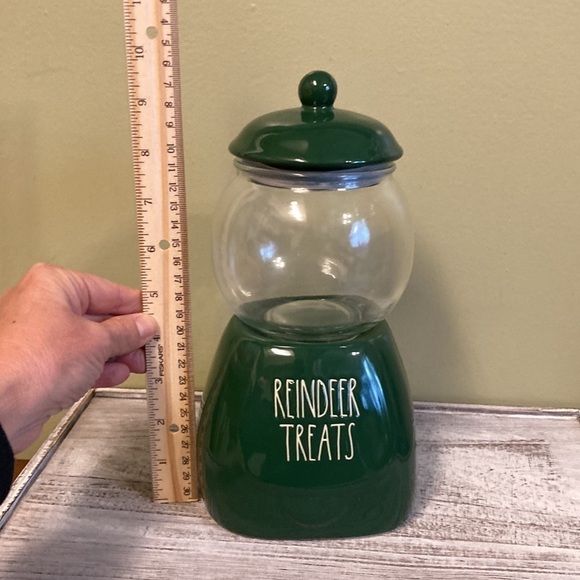 NEW Rae Dunn REINDEER TREATS GUMBALL CHRISTMAS CANISTER - Picture 9 of 12